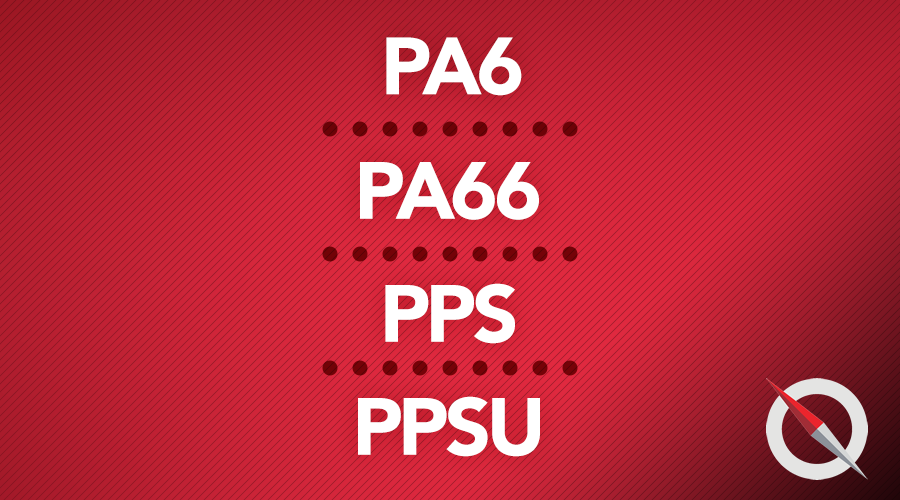 PA6 , PA66,  PPS e PPSU